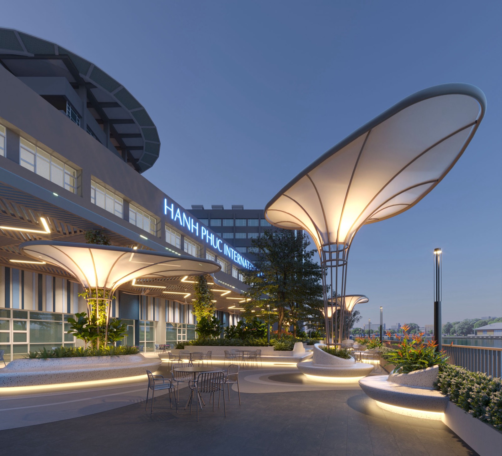 Hanh Phuc Hospital interior visualization by IND