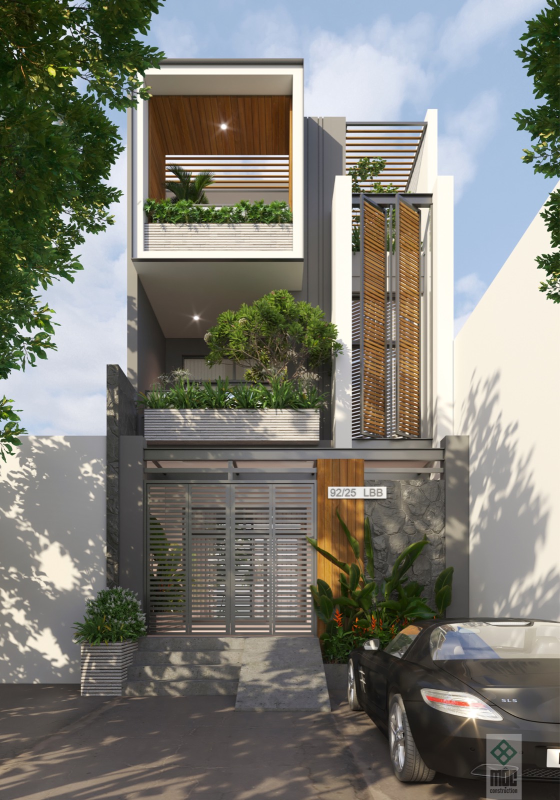 Luy Ban Bich townhouse facade visualization by IND