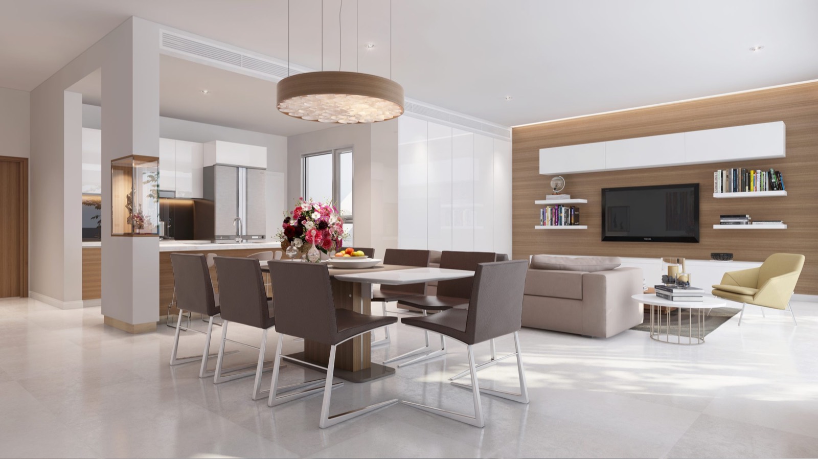 Masteri Thao Dien apartment interior by IND