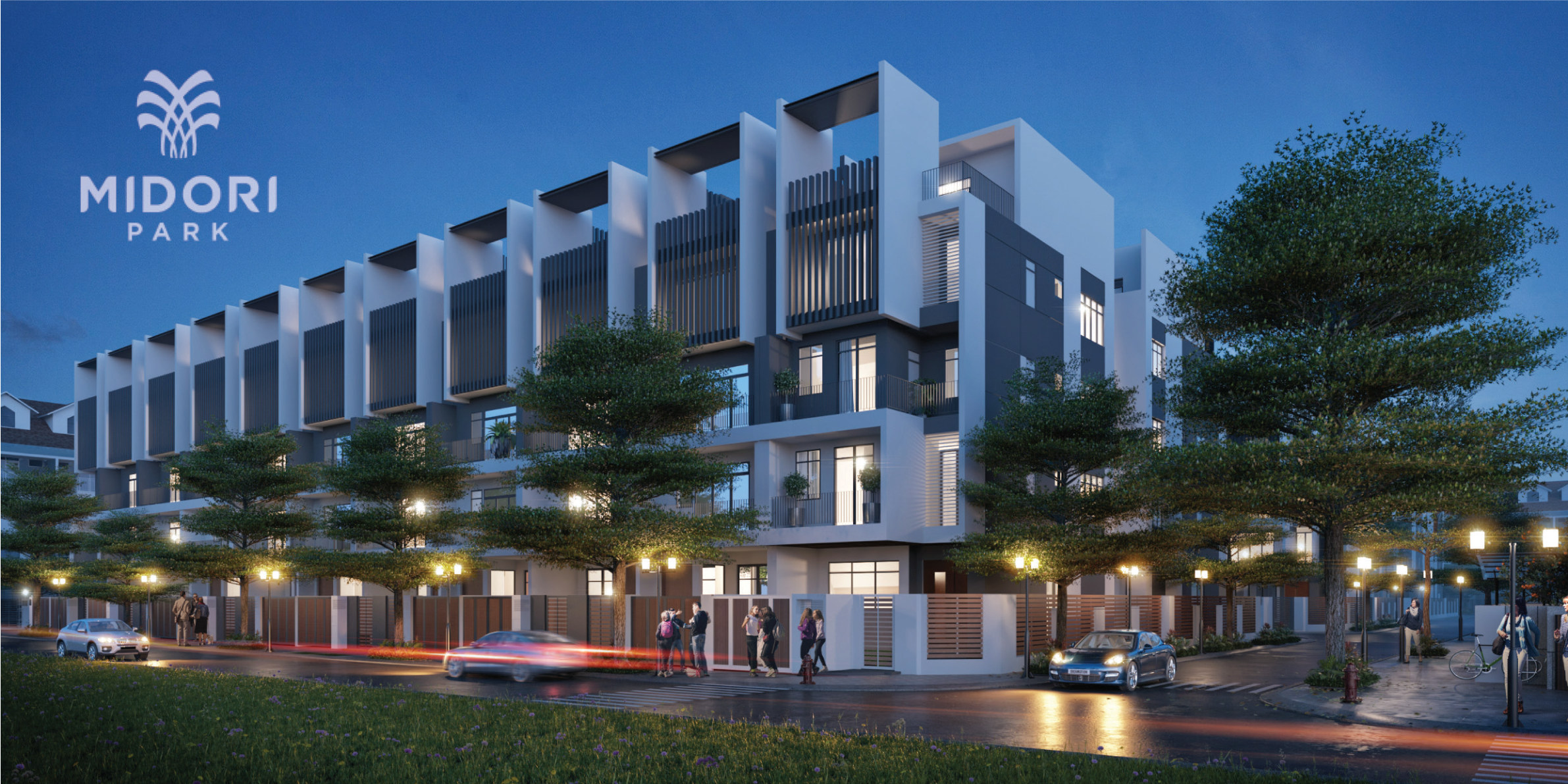 Midori Park residential facade visualization board from IND profile