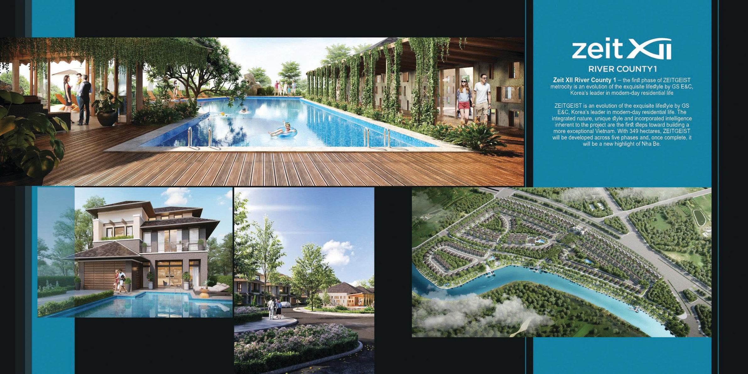 Zeit River County amenity and property visualization board from IND profile